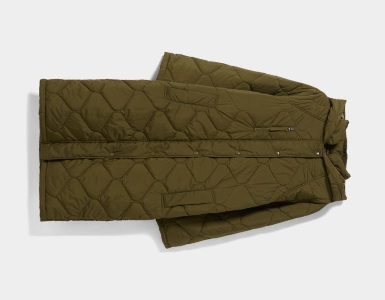 Vrchné Odevy Bershka Long Puffer Coat Damske Hnedožltý | 8TOBLE2azIq