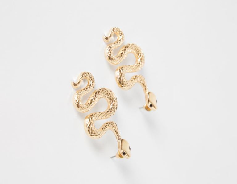 Šperky Bershka Snake Earrings Damske Zlate | veBFYxCdh7i